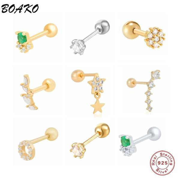 stud boako 925 sterling silver earrings for women piercing cartilage minimalist small cute green clear zircon jewelry, Golden;silver
stud boako 925 sterling silver earrings for women piercing cartilage minimalist small cute green clear zircon jewelry, Golden;silver