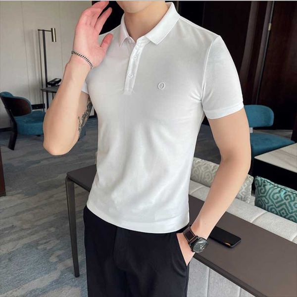 men's polos men sumer shirt plain style slim fit gym sport cotton male casual business clothing, White;black
men's polos men sumer shirt plain style slim fit gym sport cotton male casual business clothing, White;black
