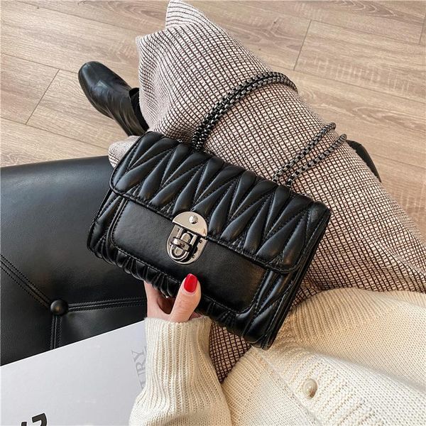shoulder bags lingge small incense wind chain handbags 2021 tide fold bag women's messenger
shoulder bags lingge small incense wind chain handbags 2021 tide fold bag women's messenger