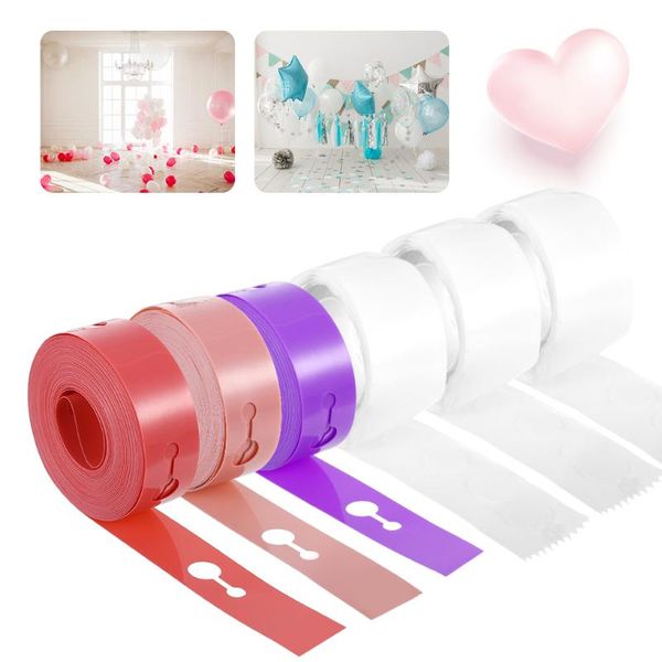 party decoration balloon strip tape double hole diy garland chain arch plastic sticker for birthday accessories
party decoration balloon strip tape double hole diy garland chain arch plastic sticker for birthday accessories