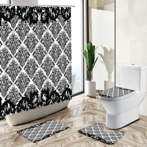 shower curtains retro elegant floral curtain european baroque brocade pattern bathroom decor non-slip carpet toilet cover floor mat set
shower curtains retro elegant floral curtain european baroque brocade pattern bathroom decor non-slip carpet toilet cover floor mat set