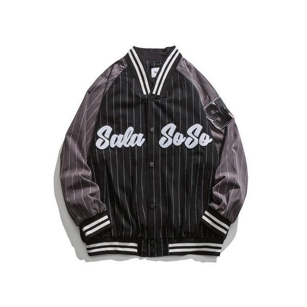 men's jackets 2021 baseball jacket fashion letter printing striped patchwork coat hip hop for couples, Black;brown
men's jackets 2021 baseball jacket fashion letter printing striped patchwork coat hip hop for couples, Black;brown
