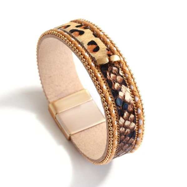 charm bracelets amorcome boho chic leopard bracelet leather snake bangle women hippie animal print cuff fashion winter jewelry, Golden;silver
charm bracelets amorcome boho chic leopard bracelet leather snake bangle women hippie animal print cuff fashion winter jewelry, Golden;silver
