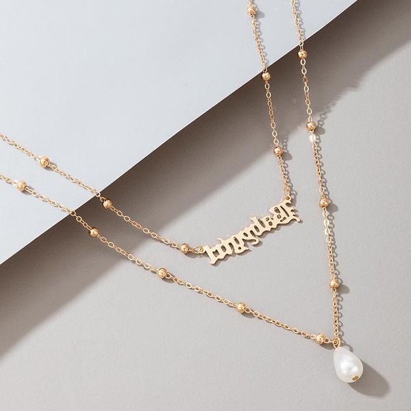 chokers fashion round beads pearl babygirl multilayer necklace for women pendants necklaces chain girlfriend gift jewelry wholesale, Golden;silver
chokers fashion round beads pearl babygirl multilayer necklace for women pendants necklaces chain girlfriend gift jewelry wholesale, Golden;silver