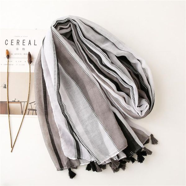 scarves 2021 spain fashion autumn women viscose scarf bohemian tassel beach hijab shawls and wraps female foulards echarpe, Blue;gray
scarves 2021 spain fashion autumn women viscose scarf bohemian tassel beach hijab shawls and wraps female foulards echarpe, Blue;gray