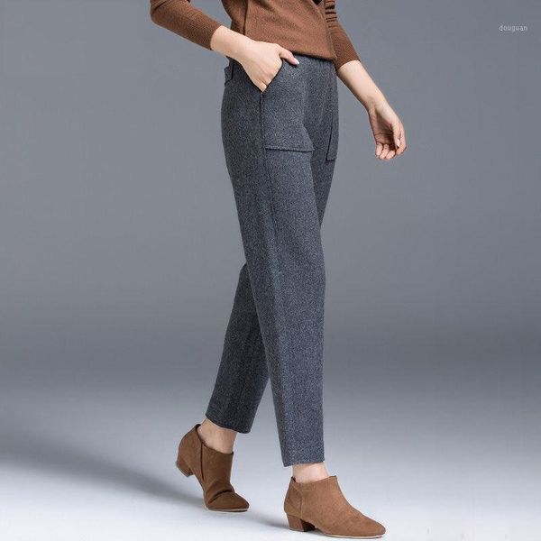 women autumn winter casual elegant woolen pant lady slim solid high waist harem trousers female oversize straight pants h48 women's & c, Black;white
women autumn winter casual elegant woolen pant lady slim solid high waist harem trousers female oversize straight pants h48 women's & c, Black;white