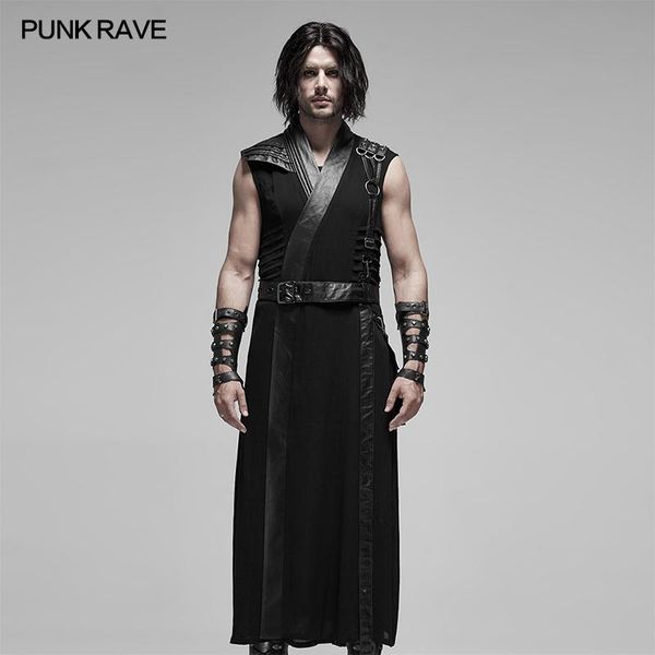 men's vests punk rave black japanese warrior long vest cyber-punk future wars waistcoat dark hardcore feeling wy1157, Black;white
men's vests punk rave black japanese warrior long vest cyber-punk future wars waistcoat dark hardcore feeling wy1157, Black;white