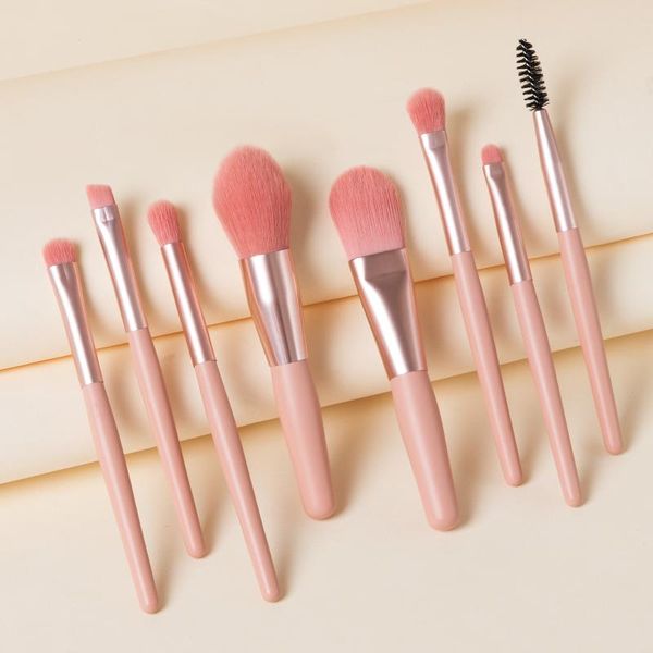 makeup brushes 8 pc mini pro beginner matte wooden handle portable soft hair brush set with bag tools
makeup brushes 8 pc mini pro beginner matte wooden handle portable soft hair brush set with bag tools