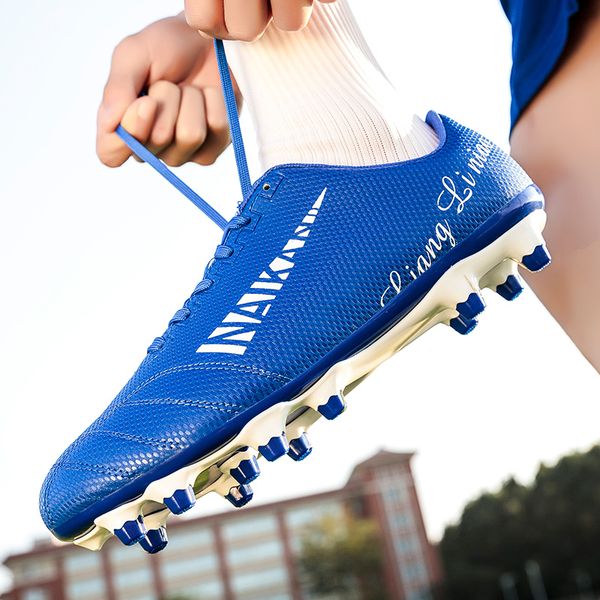 2021new ankle ag/fg sole kids football boots men breathable soccer cleats antiskid chaussure football shoes nonslip training 
2021new ankle ag/fg sole kids football boots men breathable soccer cleats antiskid chaussure football shoes nonslip training