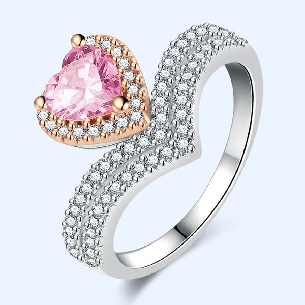 ring korean version crown love micro inlaid full diamond simulation pink female 80 points zircon heart live broadcast, Silver
ring korean version crown love micro inlaid full diamond simulation pink female 80 points zircon heart live broadcast, Silver