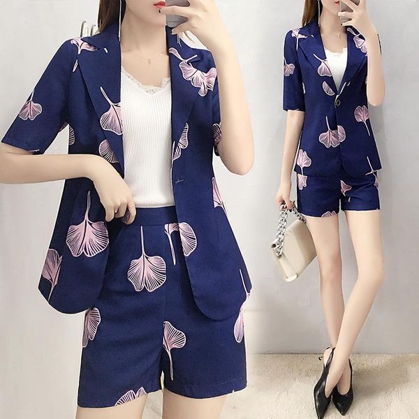 women's tracksuits korean 2 piece shorts set women two outfits office lady summer suit print ensemble femme deux pieces matching sets, Gray
women's tracksuits korean 2 piece shorts set women two outfits office lady summer suit print ensemble femme deux pieces matching sets, Gray