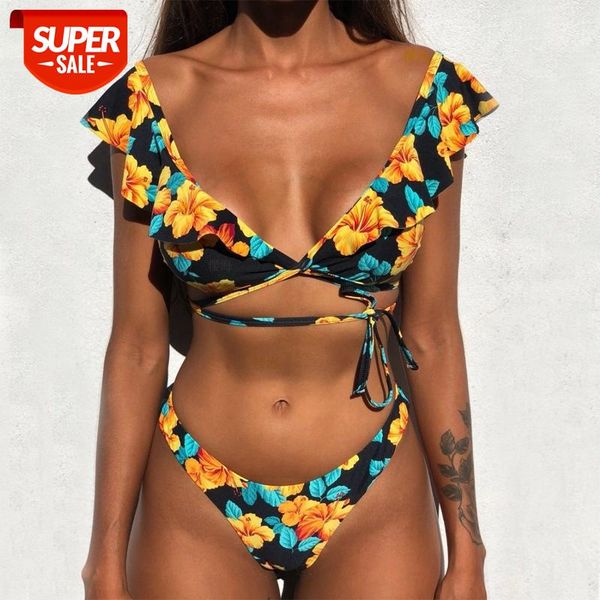 floral ruffle bikini 2021 white swimsuit brazilian swimwear women black thong bikinis set swimming for women bathing suit #xr67, White;black
floral ruffle bikini 2021 white swimsuit brazilian swimwear women black thong bikinis set swimming for women bathing suit #xr67, White;black