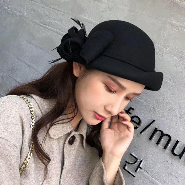 stingy brim hats ladies women girls flowers trendy wool bowler fall winter warm lovers fedoras caps chapeau femme m142, Blue;gray
stingy brim hats ladies women girls flowers trendy wool bowler fall winter warm lovers fedoras caps chapeau femme m142, Blue;gray