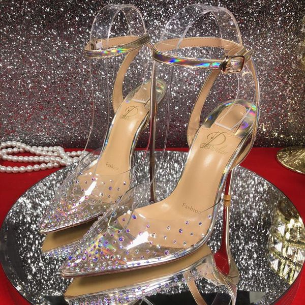 transperant women crystal sandals red bottom high heel stilettos evening pumps with rheinstone summer shoes gold sillver, Black
transperant women crystal sandals red bottom high heel stilettos evening pumps with rheinstone summer shoes gold sillver, Black
