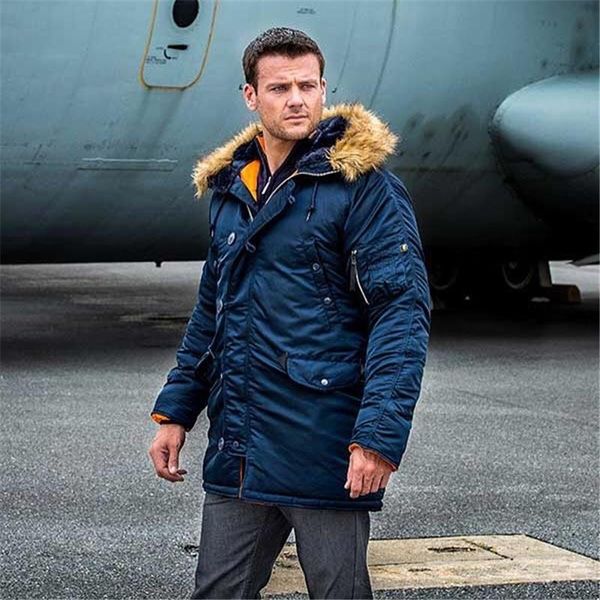 men's down & parkas men jacket winter n3b puffer long coat military fur hood warm trench camouflage tactical bomber army parka blue, Black
men's down & parkas men jacket winter n3b puffer long coat military fur hood warm trench camouflage tactical bomber army parka blue, Black