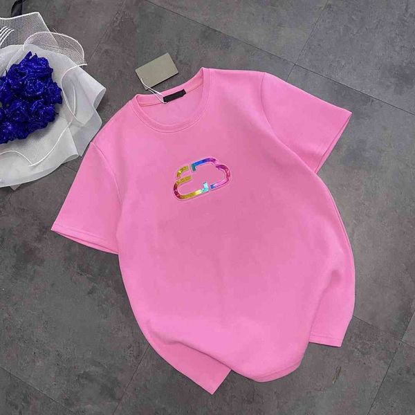luxury tracksuits lock 2021 summer new early spring sequins rainbow gradient colorful short sleeve t-shirt top, Gray
luxury tracksuits lock 2021 summer new early spring sequins rainbow gradient colorful short sleeve t-shirt top, Gray