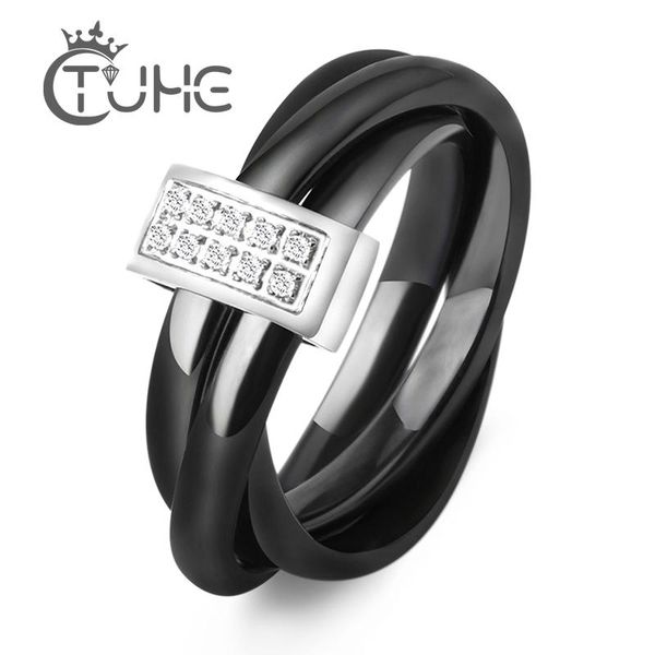 cluster rings three in one ceramic stainless steel black white alliances ring with rhinestone wedding cross for women, Golden;silver
cluster rings three in one ceramic stainless steel black white alliances ring with rhinestone wedding cross for women, Golden;silver