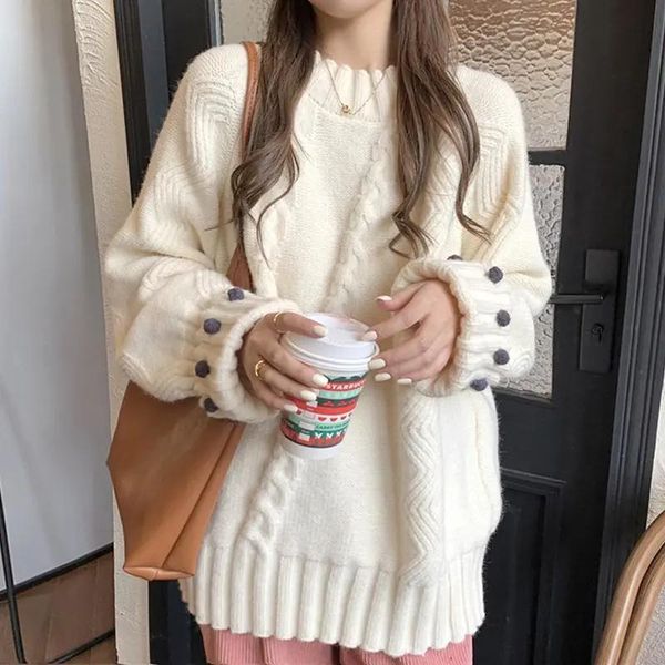 women's sweaters korean ins winter cardigan loose turtleneck sweater long-sleeved women sweatshirt student 2021 girls top, White;black
women's sweaters korean ins winter cardigan loose turtleneck sweater long-sleeved women sweatshirt student 2021 girls top, White;black
