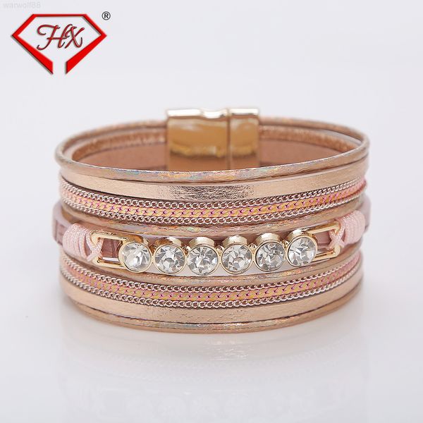 luxury personalized popular and versatile leather flash diamond women's multicolor optional magnet buckle designer jewelrymen bracelets, Golden;silver
luxury personalized popular and versatile leather flash diamond women's multicolor optional magnet buckle designer jewelrymen bracelets, Golden;silver
