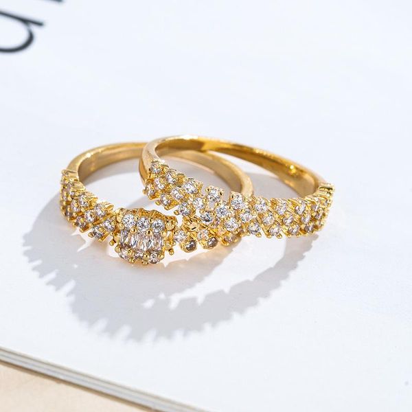 wedding rings for women yellow gold color cubic zirconia engagement finger ring bride jewellry fashion diamond solitaire band, Slivery;golden
wedding rings for women yellow gold color cubic zirconia engagement finger ring bride jewellry fashion diamond solitaire band, Slivery;golden