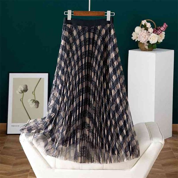 summer arrival elastic high waist slim simple plaid wild casual plus size women a-line pleated long skirt 210527, Black
summer arrival elastic high waist slim simple plaid wild casual plus size women a-line pleated long skirt 210527, Black