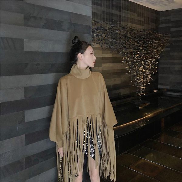 women's jackets 2021 fall/winter coat fashion street wear batwing sleeve faux mink cashmere tasseled cape, Black;brown
women's jackets 2021 fall/winter coat fashion street wear batwing sleeve faux mink cashmere tasseled cape, Black;brown
