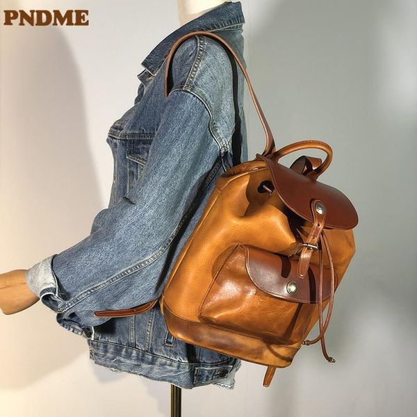 backpack pndme vintage high-quality genuine leather women's luxury outdoor travel natural cowhide men's anti-theft small bookbag
backpack pndme vintage high-quality genuine leather women's luxury outdoor travel natural cowhide men's anti-theft small bookbag