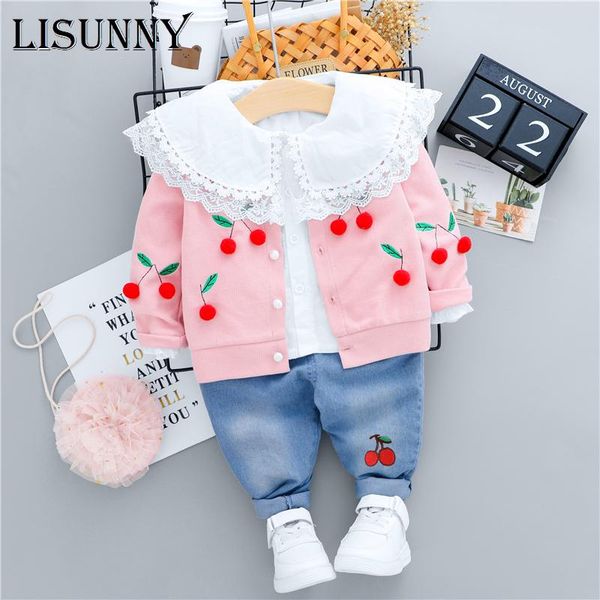clothing sets lisunny baby girls 2021 autumn lace cherry coats shirt jeans infant born children casual clothes, White
clothing sets lisunny baby girls 2021 autumn lace cherry coats shirt jeans infant born children casual clothes, White