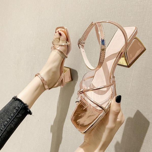 2021 sandals high heels clear shoes square toe new high-heeled block girls comfort summer plastic multicolored sweet pu casual b, Black
2021 sandals high heels clear shoes square toe new high-heeled block girls comfort summer plastic multicolored sweet pu casual b, Black