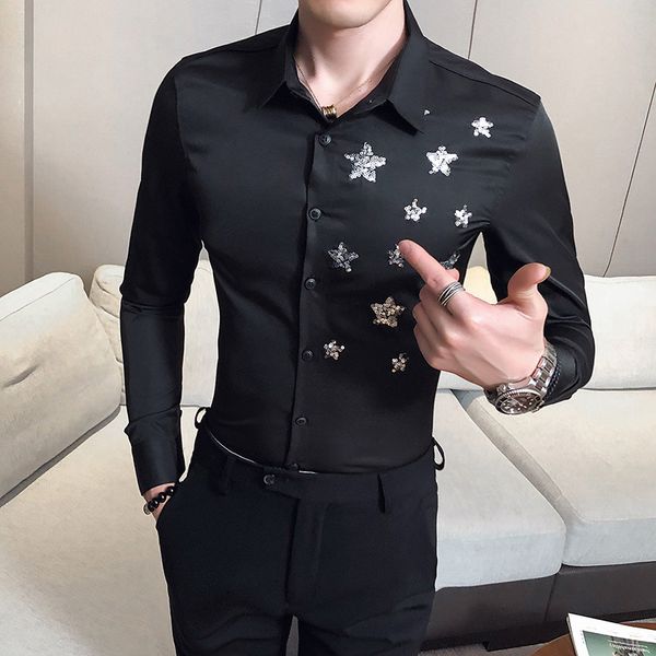 new preto/branco negcio camisas de manga longa para roupas masculinas 2021 simples bordado ajuste fino casual clube/baile vestido m15q, Black;brown
new preto/branco negcio camisas de manga longa para roupas masculinas 2021 simples bordado ajuste fino casual clube/baile vestido m15q, Black;brown