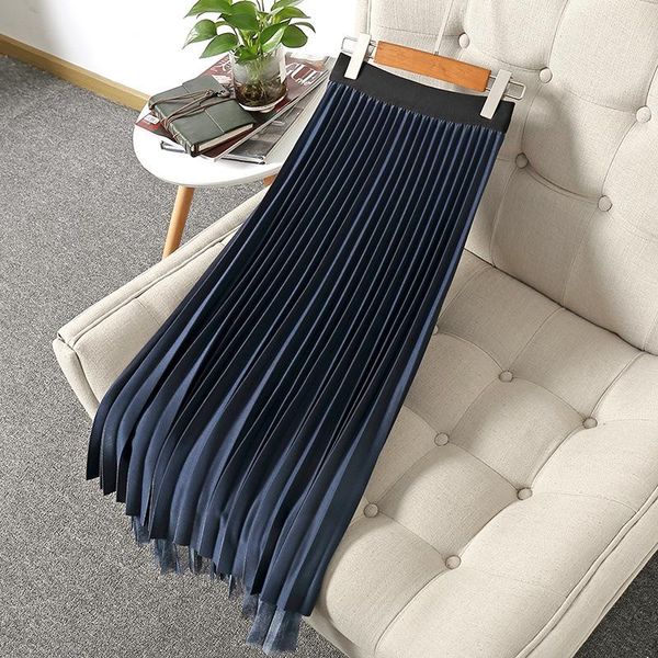 skirts european and american women's early spring style mesh bright silk linen double-sided wearable skirt, Black
skirts european and american women's early spring style mesh bright silk linen double-sided wearable skirt, Black
