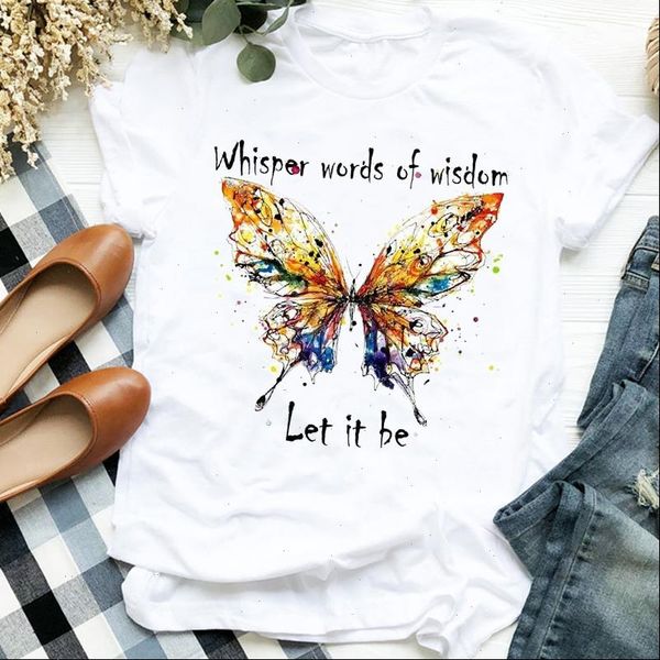 women lady watercolor butterfly cute summer autumn printing print tshirt shirt clothes graphic female t tee womens t shirt, White
women lady watercolor butterfly cute summer autumn printing print tshirt shirt clothes graphic female t tee womens t shirt, White