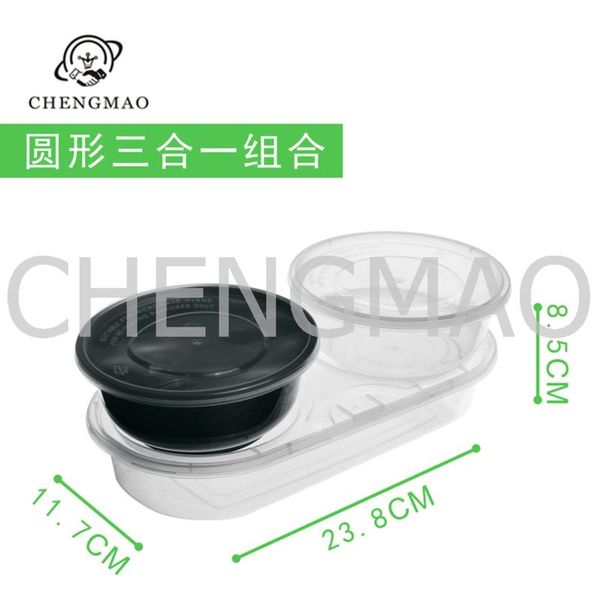 disposable take out containers 2+1 two 360ml circular and one 750ml oval black or transparent plastic fast bento lunch box
disposable take out containers 2+1 two 360ml circular and one 750ml oval black or transparent plastic fast bento lunch box