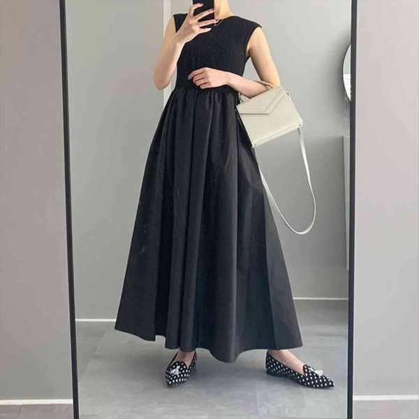 korea style summer long women dress elegant one piece black sleeveless casual oversize office clothes japanese kawaii maxi, Black;gray
korea style summer long women dress elegant one piece black sleeveless casual oversize office clothes japanese kawaii maxi, Black;gray