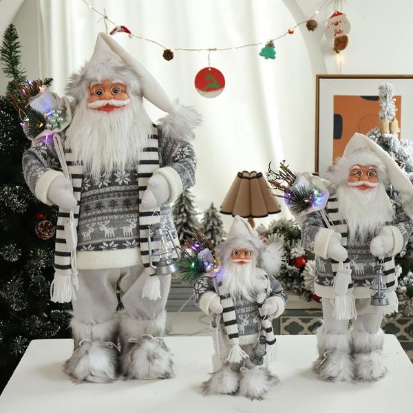 christmas decorations for home santa claus doll 60/45/30cm year children's gifts el coffee shop window ornaments navidad
christmas decorations for home santa claus doll 60/45/30cm year children's gifts el coffee shop window ornaments navidad