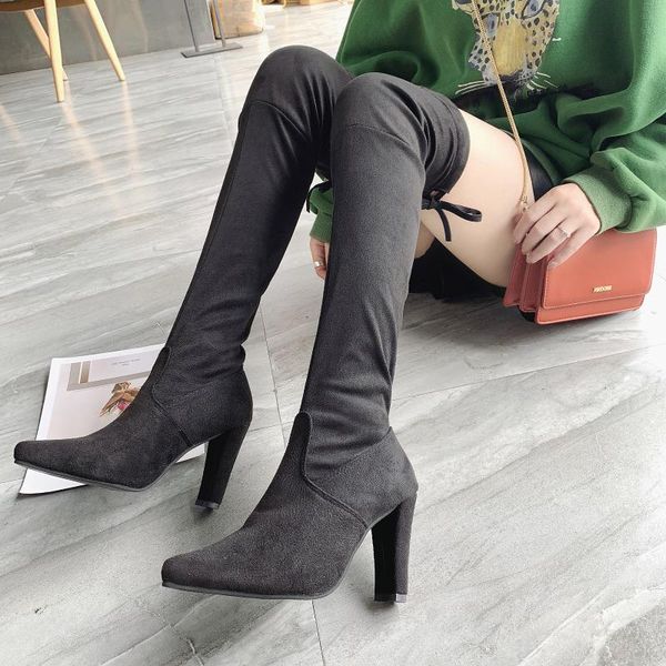 boots plus size 35-43 woman winter thigh fashion comfort high heels party casual women knee f90323, Black
boots plus size 35-43 woman winter thigh fashion comfort high heels party casual women knee f90323, Black