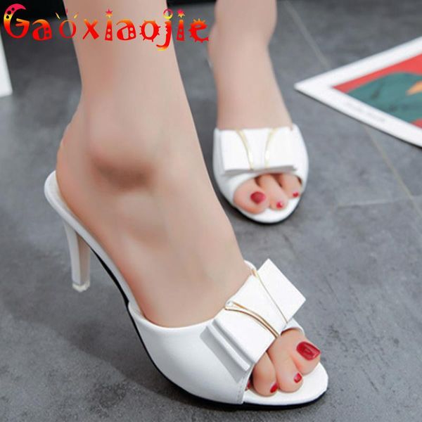 slippers gaoxiaojie women 2021 summer butterfly-knot fish mouth peep toe sandals comfortable fashion high heel office shoes, Black
slippers gaoxiaojie women 2021 summer butterfly-knot fish mouth peep toe sandals comfortable fashion high heel office shoes, Black