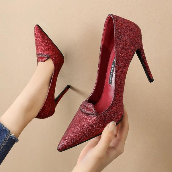 dress shoes 2021 women 10cm high heels glitter stripper pumps red silver stiletto wedding bridal valentine scarpins party prom, Black
dress shoes 2021 women 10cm high heels glitter stripper pumps red silver stiletto wedding bridal valentine scarpins party prom, Black
