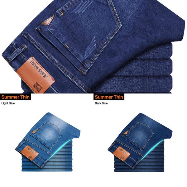 2021 new classic men's brand jeans spring and autumn business casual stretch slim street large size multicolor trousers x0621, Blue
2021 new classic men's brand jeans spring and autumn business casual stretch slim street large size multicolor trousers x0621, Blue