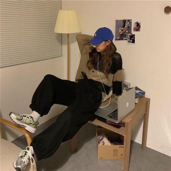 winter sports pants women sweat pants on fleece casual home pants women korean style fashion tracksuit trousers, Black;white
winter sports pants women sweat pants on fleece casual home pants women korean style fashion tracksuit trousers, Black;white