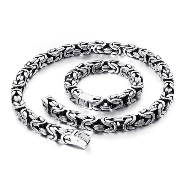 link, chain 10/13mm heavy vintage men stainless steel weave necklace bracelets punk rock hiphop biker bangle jewelry 2021, Black
link, chain 10/13mm heavy vintage men stainless steel weave necklace bracelets punk rock hiphop biker bangle jewelry 2021, Black