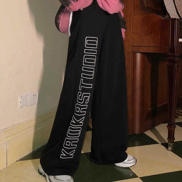women's pants & capris woman clothes harajuku letter print wide leg women hip hop streetwear sweatpants oversized trousers korean fashi, Black;white
women's pants & capris woman clothes harajuku letter print wide leg women hip hop streetwear sweatpants oversized trousers korean fashi, Black;white