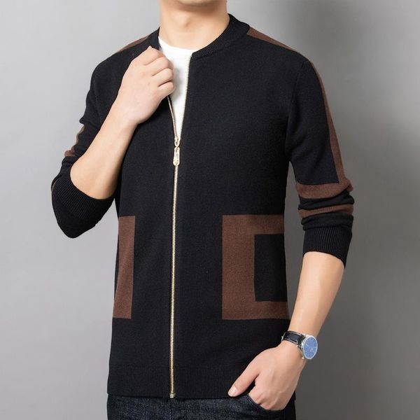 men's sweaters cardigan men fashion color patchwork knitted zipper sweater coats autumn winter casual casaco masculino y346, White;black
men's sweaters cardigan men fashion color patchwork knitted zipper sweater coats autumn winter casual casaco masculino y346, White;black
