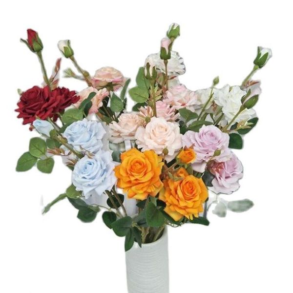 decorative flowers & wreaths one artificial cabbage roses simulation faux 3 heads rose branch for wedding home party floral decoration
decorative flowers & wreaths one artificial cabbage roses simulation faux 3 heads rose branch for wedding home party floral decoration