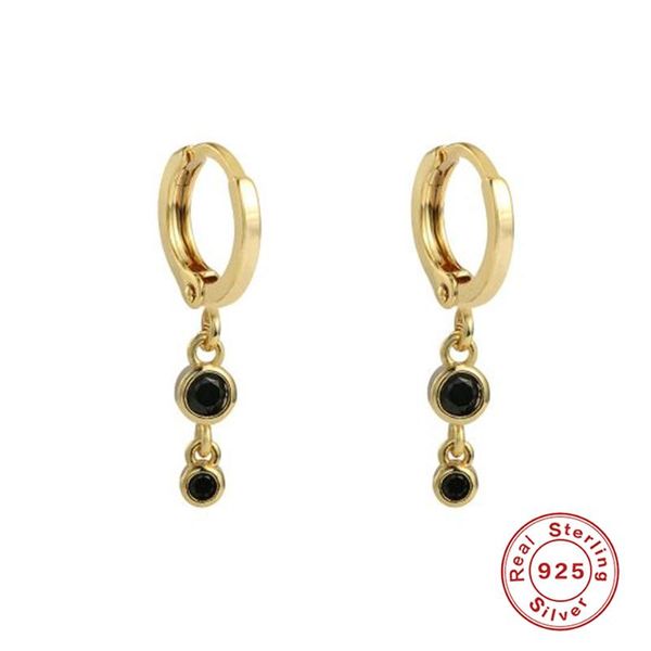 hoop & huggie aide 925 sterling silver women jewelry earrings for engagement anniversary birthday glitter bling black zircon, Golden;silver
hoop & huggie aide 925 sterling silver women jewelry earrings for engagement anniversary birthday glitter bling black zircon, Golden;silver