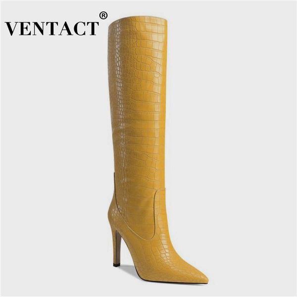 boots ventact knee for female thin high heel shoes pointed toe fashion long boot winter 2022 arrival footwear size 34-43, Black
boots ventact knee for female thin high heel shoes pointed toe fashion long boot winter 2022 arrival footwear size 34-43, Black
