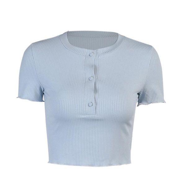 women's blouses & shirts summer short sleeve knitted women buttons basic blouse cropped shirt white skinny casual blusas sweater
women's blouses & shirts summer short sleeve knitted women buttons basic blouse cropped shirt white skinny casual blusas sweater