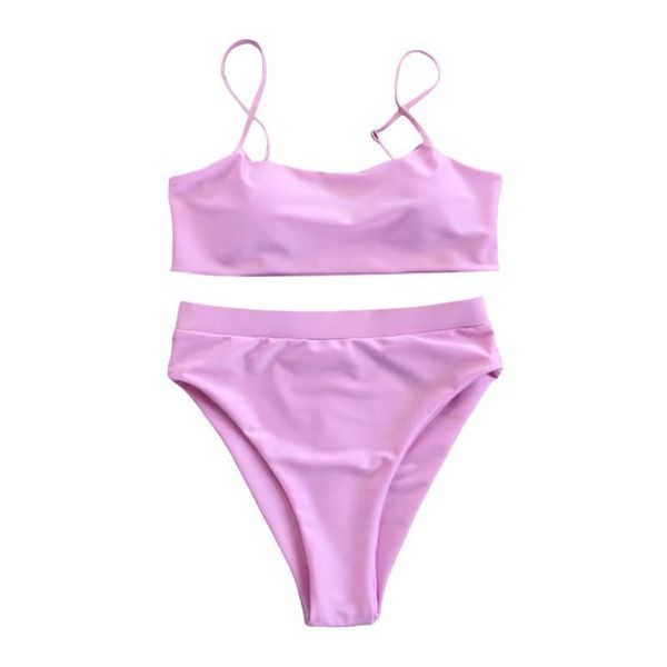 women's swimwear bikini set swimsuit summer ladies push up 2021 high waist bathing suit solid color two piece, White;black
women's swimwear bikini set swimsuit summer ladies push up 2021 high waist bathing suit solid color two piece, White;black