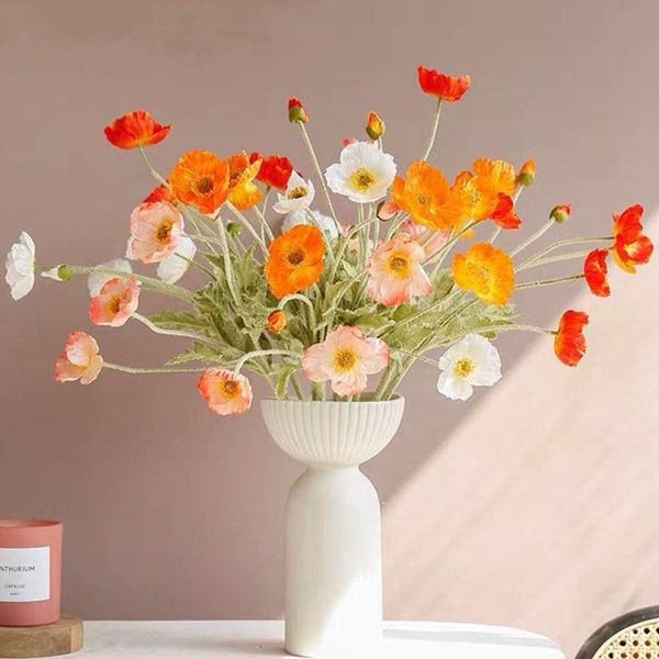decorative flowers & wreaths 4 heads/branch artificial flower bouquet home decor poppy fake diy handmade crafts wedding decoration
decorative flowers & wreaths 4 heads/branch artificial flower bouquet home decor poppy fake diy handmade crafts wedding decoration