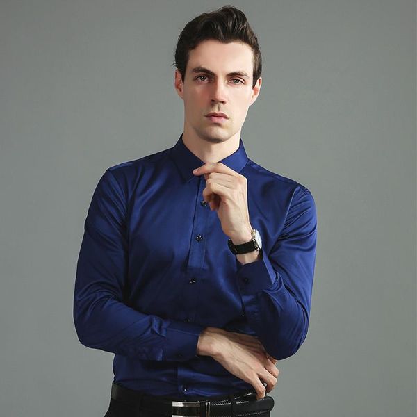 men's dress shirts mens shirt elastic long sleeve stretch non-iron solid comfortable soft standard-fit pocket-less design easy care mal, White;black
men's dress shirts mens shirt elastic long sleeve stretch non-iron solid comfortable soft standard-fit pocket-less design easy care mal, White;black